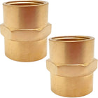 2PCS 1/2" x 1/2" Bakır NPT Kadın Bağlantı Hex by LinkMejor