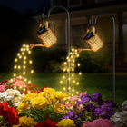 2Pachete de lumină pentru îngrijirea apei cu energie solară, lumină decorativă pentru exterior, alb cald
