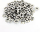 M8 x 8mm Four Pronged Tee Nuts Captive Blind Inserts 100pcs for Wood Furniture