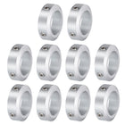 10pcs Set Screw Collars 25mm Bore, Aluminum Shaft Collars, 38mm OD and 12mm Thickness, Set Screw Clamp Collar, Stop Collar for Linear Rod Shaft Guide