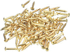 400 Pcs Small Tiny Nails 1.2mmx8mm(DxL) Tiny Brass Nails Hardware Nails Small Nail for Wooden DIY Decorative Boxes Household Accessories, Brass Tone