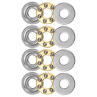 F3-8M Thrust Ball Bearing 3mm x 8mm x 3.5mm Brass with Washers ABEC3 4pcs