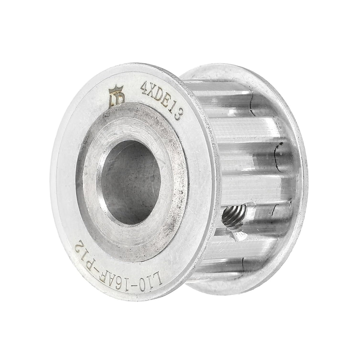 L-Type (3/8" Pitch) Timing Belt Pulley 10 Teeth 12mm Bore Fit for 0.5" Belt Width, P10L050-B12 Aluminum Alloy Synchronous Wheel for 3D Printer, CNC Machines, DIY Projects