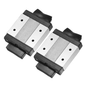 2pcs MGW12C Linear Bearing Sliding Carriage Block with Mini Guide for 24mm Linear Motion Slide Rail Guide, 3D Printer, CNC Machine