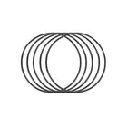 Nitrile Rubber O-Rings 38mm OD 36mm ID 1mm Width, Metric Sealing Gasket, Pack of 30