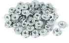 10#-24 Carbon Steel Serrated Hex Flange Lock Nuts 50pcs