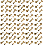 LinkMejor 100pcs M2 x 8mm Brass Plated Metal Hollow Eyelets Rivets Gold Tone