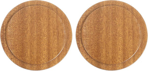 2PCs Wooden Bamboo Lid - 3.07 Inch Coffee Mug Lids, Tea Cup & Glass Cover, Sealed Lids
