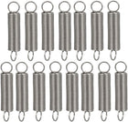 Extended Tension Spring Wire Diameter 0.02", OD 0.2", Free Length 0.98" Stainless Steel Small Dual Hook Tension Spring for Machinery Construction Industrial 15pcs
