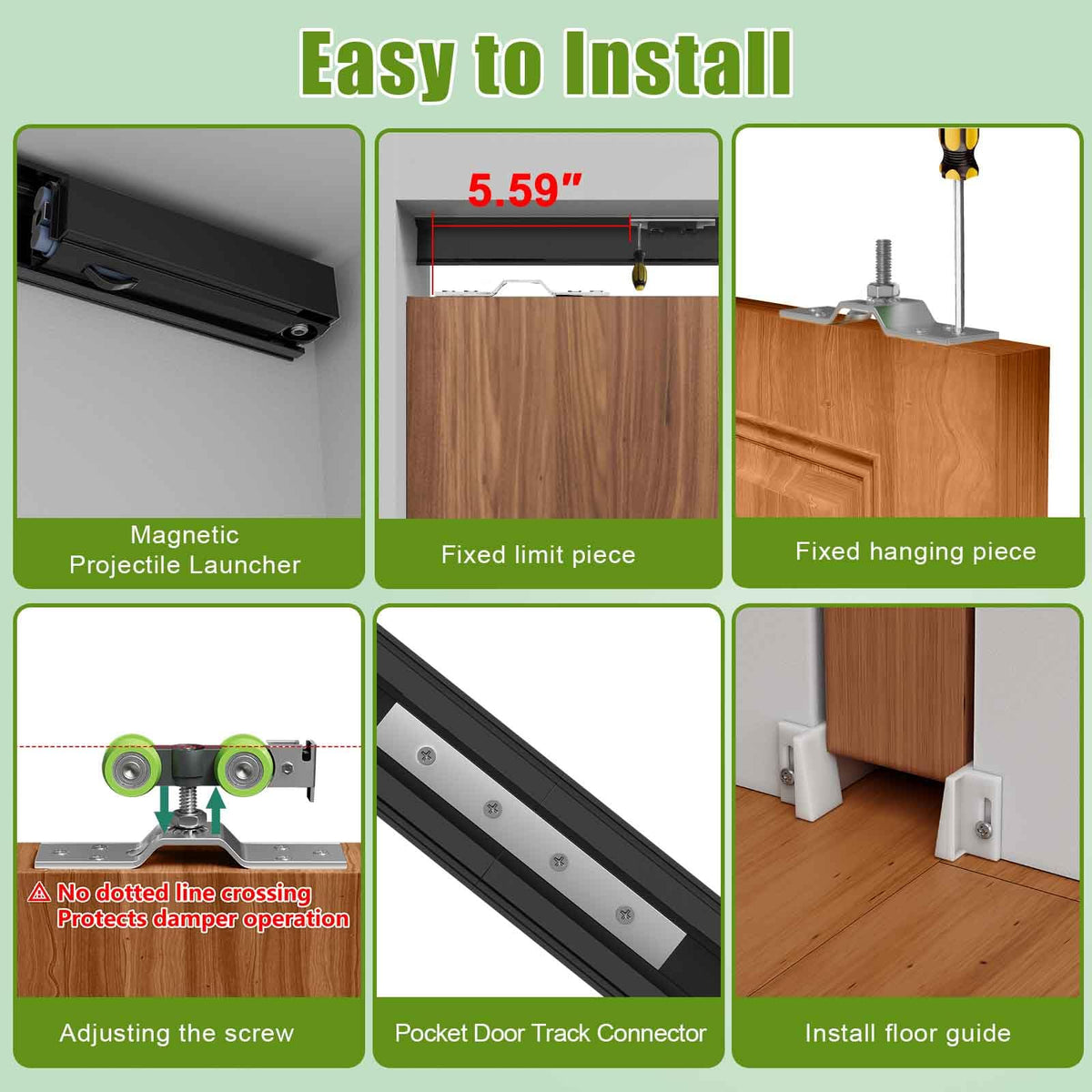 Customize Pocket Door Track Kit