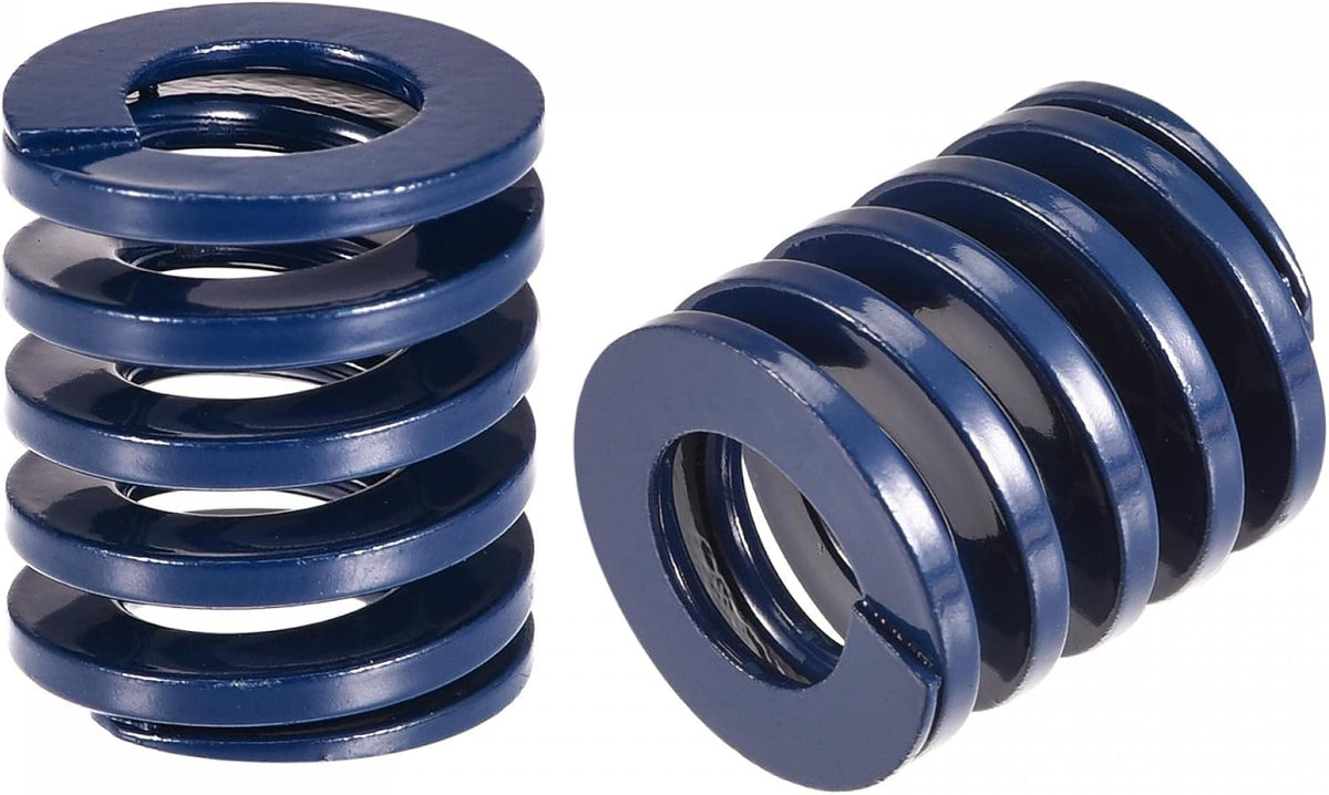3D Printer Die Spring, 2pcs 20mm OD 20mm Long Spiral Stamping Light Load Compression Mould Die Springs for 3D Printer Electric Part, Blue