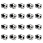 20pcs Set Screw Collars 2mm Bore Shaft Collars, 7mm OD, 7mm Width, Drill Stop Collar, Stainless Steel Drill Bits Depth Collars