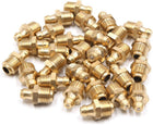 30Pcs M10 x 1 Thread Brass Straight Grease Zerk Nipple Fitting for Auto Car