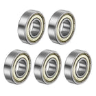 R8ZZ Deep Groove Ball Bearing, 5pcs 1/2" x 1 1/8" x 5/16" Chrome Steel P0 Double Steel Shielded Bearing