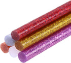 6pcs Glitter Hot Glue Sticks 8 inch x 0.28 inch Large Glue Sticks, 200 x 7mm 6 Color