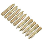 M4x20mm Hanger Bolts, 120pcs Double Ended Thread Dowel Screws for Wood Furniture Connecting