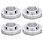 4pcs GT-2 Pulley Synchronous Wheel 80 Teeth 25mm Bore, Fit with 6mm Width Belt, Aluminum Alloy Timing Pulley Wheel for 3D Printer, CNC Machine