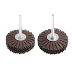 Abrasive Cloth Flap Wheel Sanding Star Set 1/4-Inch Shank 80 Grit & 120 Grit for Woodworking Root Carving Furniture Polishing