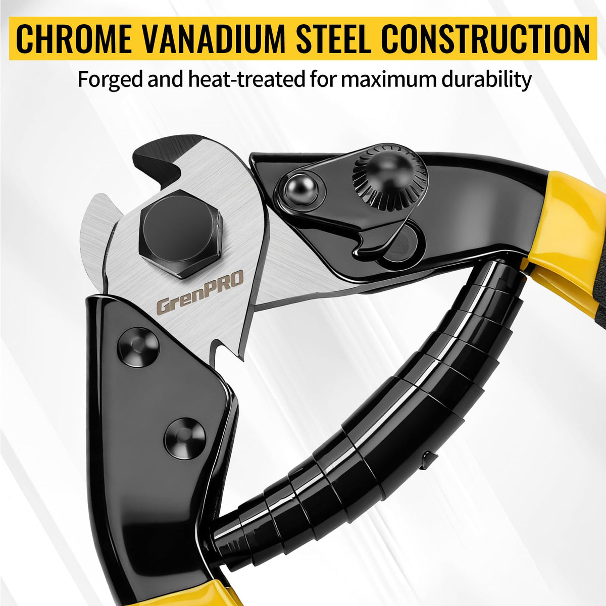 LinkMejor Cable Cutter, 7.5" Kestävä, Chrome Vanadium, Wire Rope & Cable