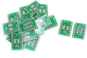 20PCS SOP16 SSOP16 TSSOP16 to DIP16 Two Sides PCB Adapter 1.27/0.65mm