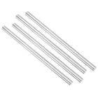Aluminum Solid Round Rod Lathe Bar 12mm x 250mm for DIY Craft Tool 4 Pcs