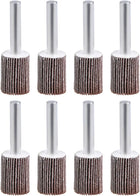 0.63-inch Flap Wheel 80 Grits 1/4-inch Shank Sanding Disc Abrasive Wheel 8 Pcs