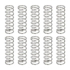10Pcs Compression Springs, 0.8mm Wire Diameter x 9mm OD x 25mm Length 304 Stainless Steel Extension Spring Ballpoint Pen Pressure Springs for Shop Home Repairs, Silver