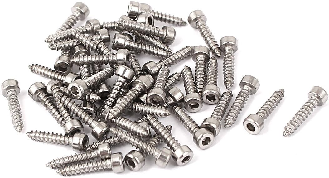 M2x10mm Hex Drive Head Cap Self Tapping Drilling Screws 50pcs