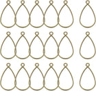 36 Pcs Open Bezel, Teardrop Resin Bezels Pendants Open Back Bezels Metal Hollow Frame Charm for DIY Resin Crafts Earrings Jewelry Making, Bronze