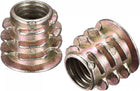 M8x13mm Furniture Screw-in Nut Zinc Alloy Threaded Insert Nuts for Wood 36pcs