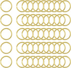 50Pcs Open Jump Rings, 15mm/0.59" OD Brass Jump Ring Connectors 1.5mm Thick O Rings for Necklaces Bracelet Jewelry Making Keychain DIY Craft, Gold Tone