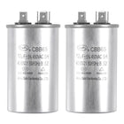 Run Capacitor Round CBB65 12uF 12mfd 450V AC 40/85/21 Aluminum Case with Terminal for Air Conditioner Compressor Motor Heat Pump Condenser 2Pcs