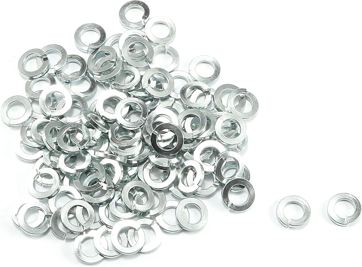 3/16 Inch Inner Diameter Zinc-Plated Carbon Steel Split Lock Washer 100pcs