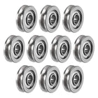 603 U Groove Ball Track Guide Bearing 3x10x3mm Double Metal Shielded (GCr15) Chrome Steel Bearing 10pcs