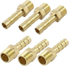 6pcs Brass 6mm Hose Barb to 1/8NPT Male Threaded Quick Connector