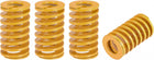 3D Printer Die Spring, 22mm OD 40mm Long 4pcs Spiral Stamping Light Load Compression Mould Die Springs for 3D Printer Electric Part, Yellow