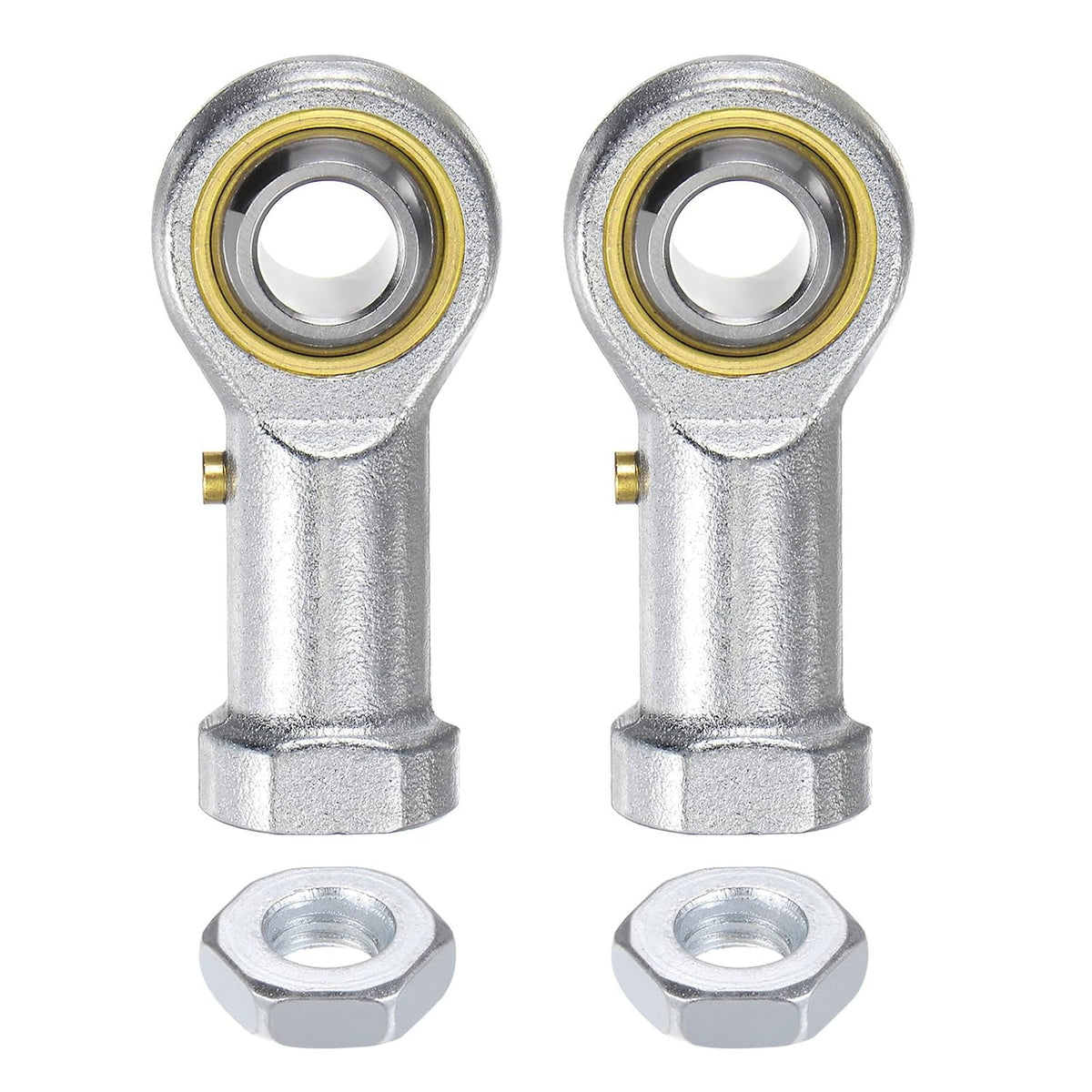 PHS10 M10 Female Rod End Bearing Set - 2pcs of M10x1.5 Left and Right Hand Thread Rod Ends with Jam Nuts