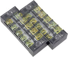 2 Pcs 5 Positions Dual Rows 600V 25A Cable Barrier Block Terminal Strip TB-2505L