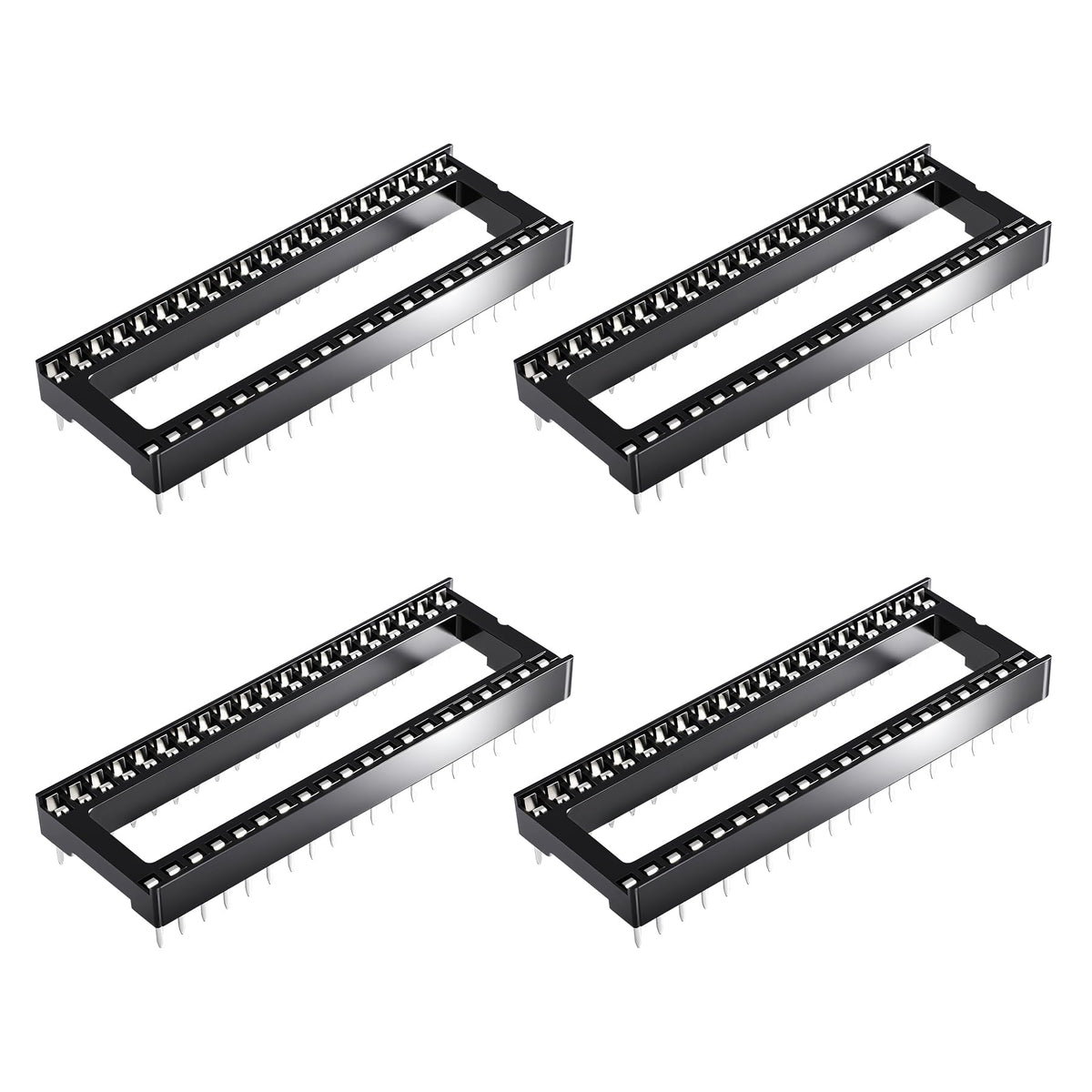 LinkMejor 4 Stk 40 Pin DIP IC Steckplatz, 2.54mm Pitch, für PCB Löten