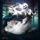 LinkMejor Halloween Projektorlys, udendne spookhvegter, hvitt