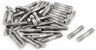 M6x30mm 304 Stainless Steel Double End Threaded Stud Screw Bolt 50pcs