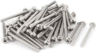 50 Pcs M4x50 Stainless Steel Phillips Pan Head Machine Screws Bolts