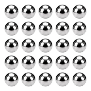 25Pcs 3/8" Bearing Balls, 316L Stainless Steel G200 Precision Balls for Bearings Bicycles Casters Automotive Part and DIY (Mirror Polished)