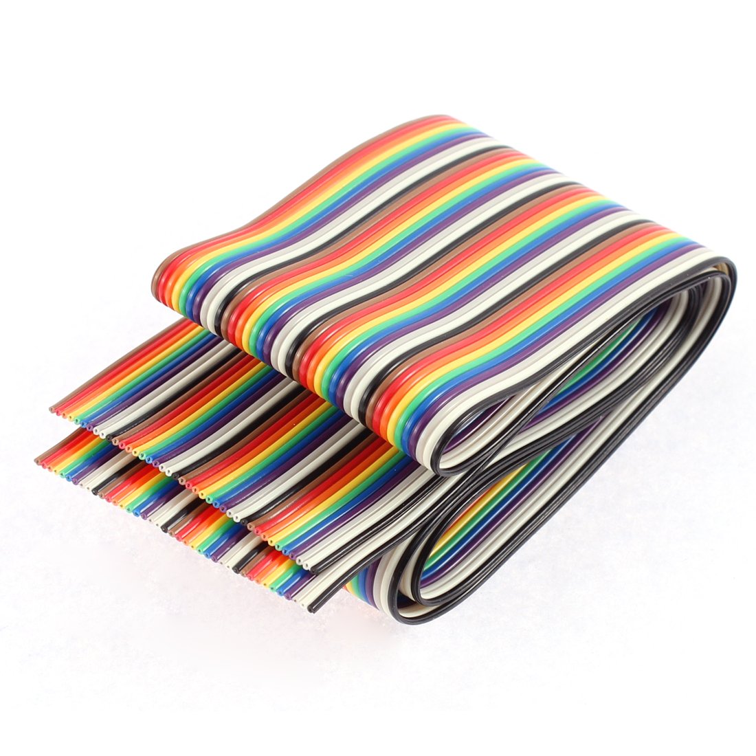 40P Flat Ribbon Cable Connector, 60 cm Length, Rainbow Color