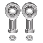 2pcs SSI8T/K Female Rod End Bearing M8 Bore and M8x1.25 Right Hand Thread, Stainless Steel Joint Rod Ends, Includes Jam Nuts
