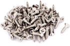 4.2mm x 16mm Flat Head Phillips Self Tapping Screw Fasteners 100 Pcs