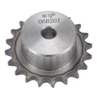 20 Teeth Sprocket Type B Single Strand 3/8" Pitch, 10mm Bore A3 Carbon Steel for ISO 06B