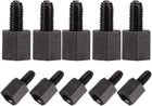 M3x6mm+6mm Male-Female Hex Nylon PCB Motherboard Spacer Standoff for FPV Drone Quadcopter, Computer & Circuit Board Black 50pcs
