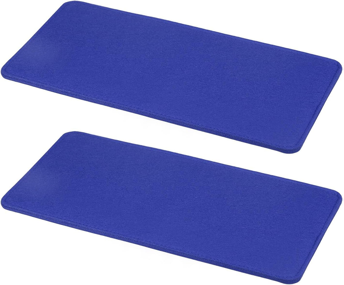 2Pcs Felt Base Shaper, 12 x 6 Inch Rectangle Handbag Bottom Shaper Pad Bag Liner Board Insert Arc Corner for Purse Tote Crossbody Bag Backpack, Dark Blue