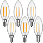 LinkMejor Niet Dimbaar C35 B10 E12 LED Type B Lamp 4W, 2700K 400LM